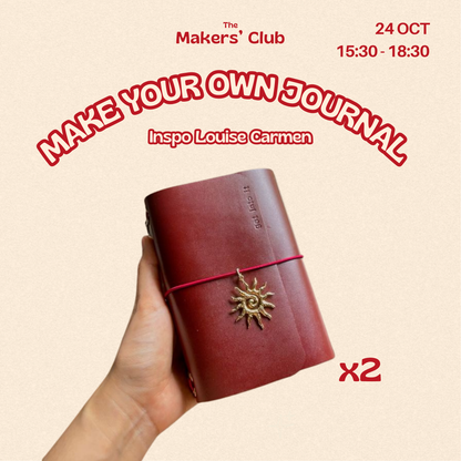 Erstelle dein eigenes Journal – 2 Journal-Cover aus Leder oder veganem Leder, inspiriert von Louis Carmen