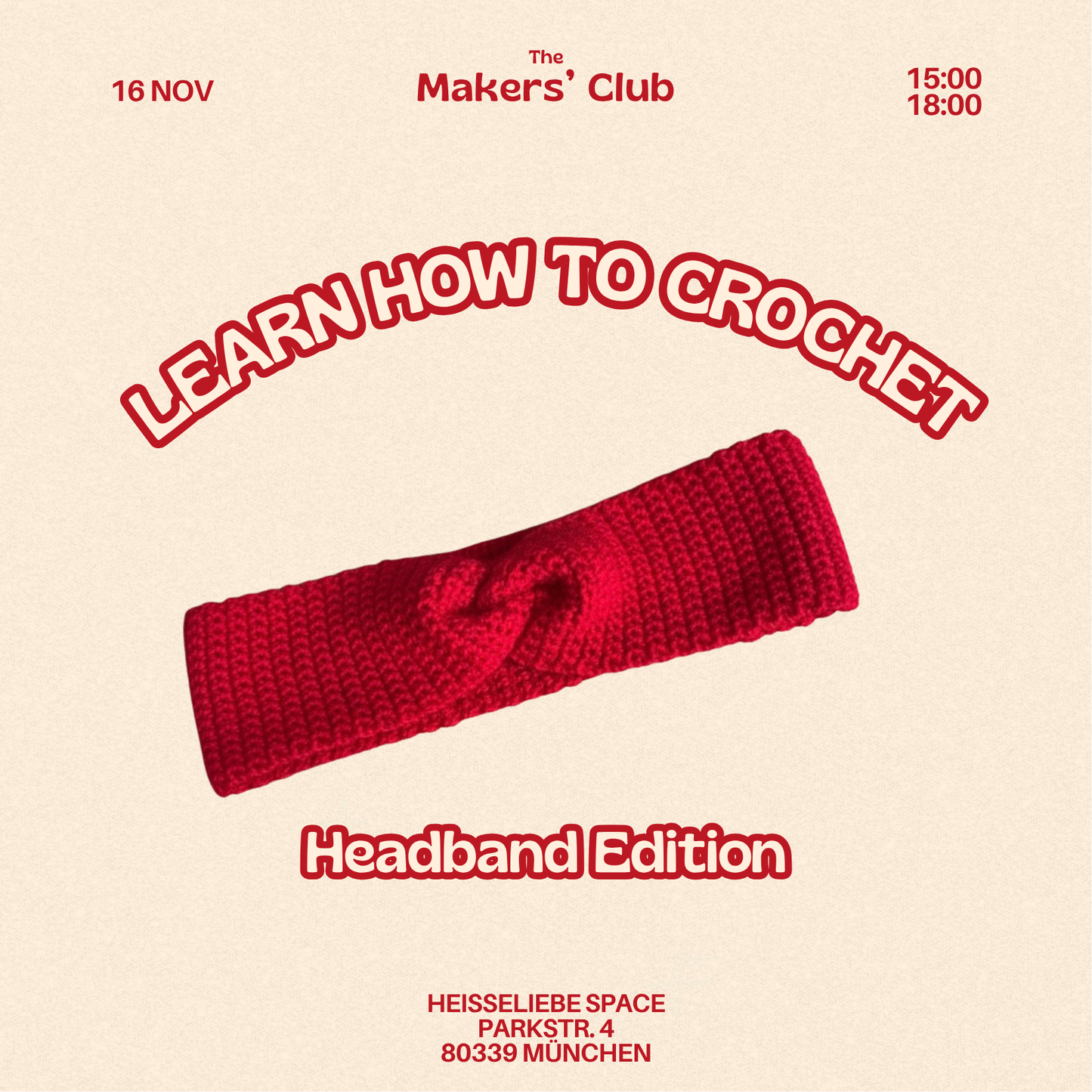 Beginner Crochet Workshop: Headband 🧶