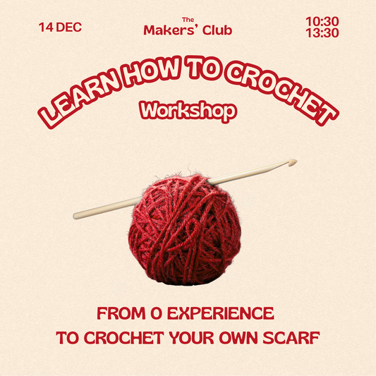 Beginner Crochet Workshop: Start Your First Cozy Scarf 🧶
