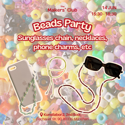 Beads Party 🧵✨ Make Your Own Sunglass Chain & Beaded Necklace