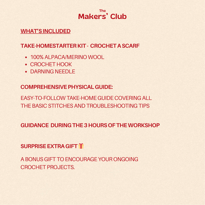 Beginner Crochet Workshop: Start Your First Cozy Scarf 🧶