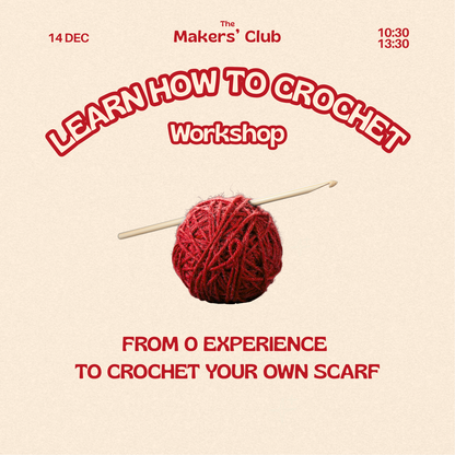 Beginner Crochet Workshop: Start Your First Cozy Scarf 🧶