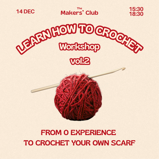 Beginner Crochet Workshop: Start Your First Cozy Scarf 🧶 vol.2