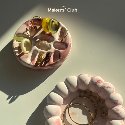 Casting Powder Jewelry Trays + Rings & Charms