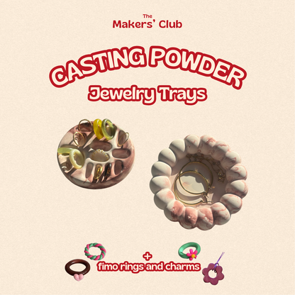 Casting Powder Jewelry Trays + Rings & Charms