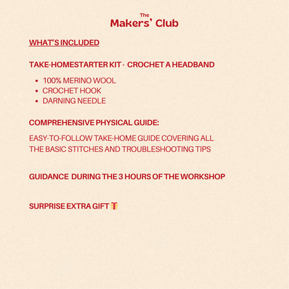 Beginner Crochet Workshop: Headband 🧶